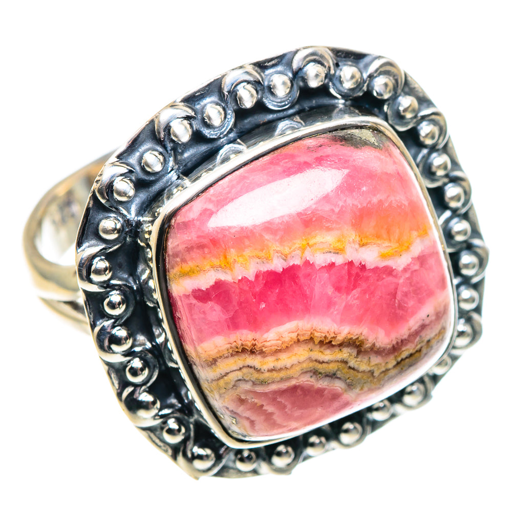 Rhodochrosite Rings handcrafted by Ana Silver Co - RING91823