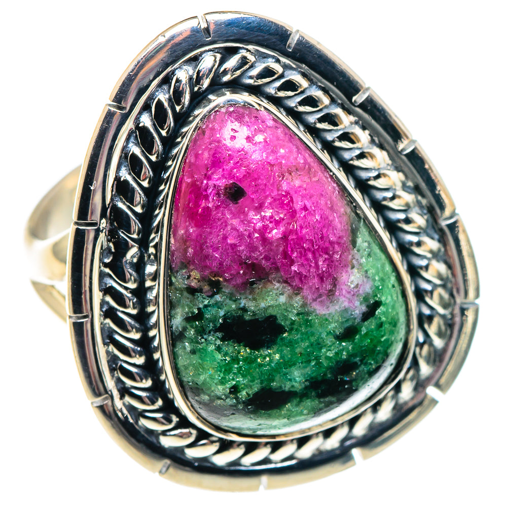 Ruby Zoisite Rings handcrafted by Ana Silver Co - RING91832