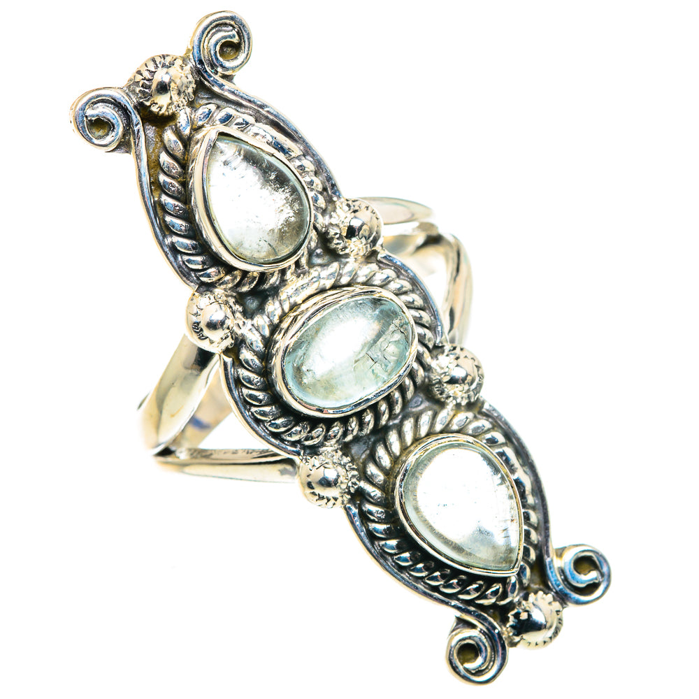 Aquamarine Rings handcrafted by Ana Silver Co - RING91888 - Photo 2