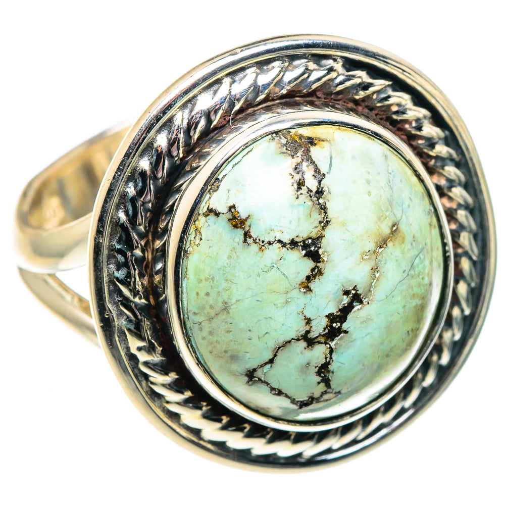 Tibetan Turquoise Rings handcrafted by Ana Silver Co - RING91890
