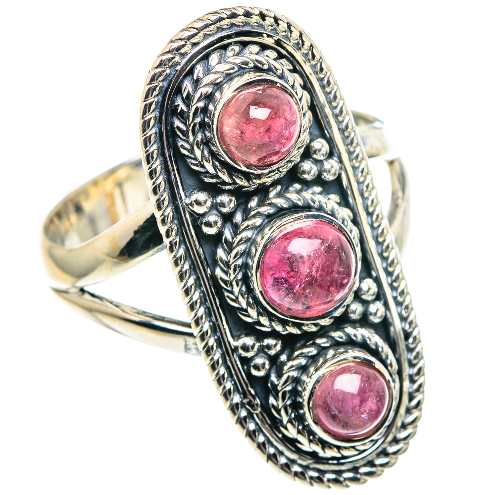 Pink Tourmaline Rings handcrafted by Ana Silver Co - RING91925
