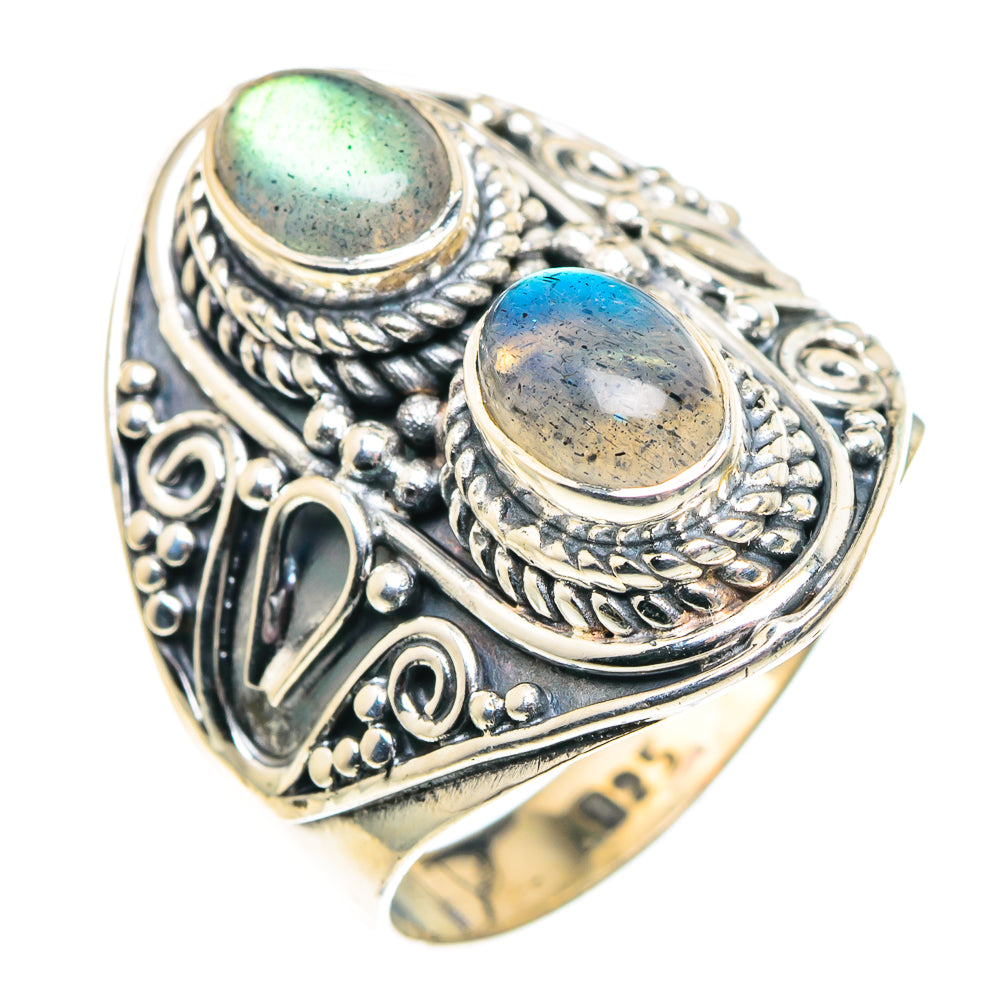 Labradorite Rings handcrafted by Ana Silver Co - RING91933