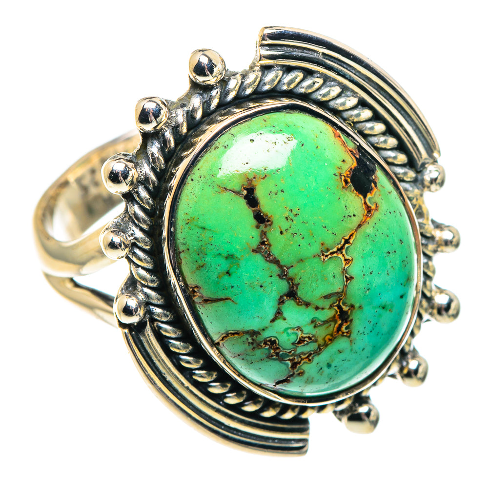 Tibetan Turquoise Rings handcrafted by Ana Silver Co - RING91945