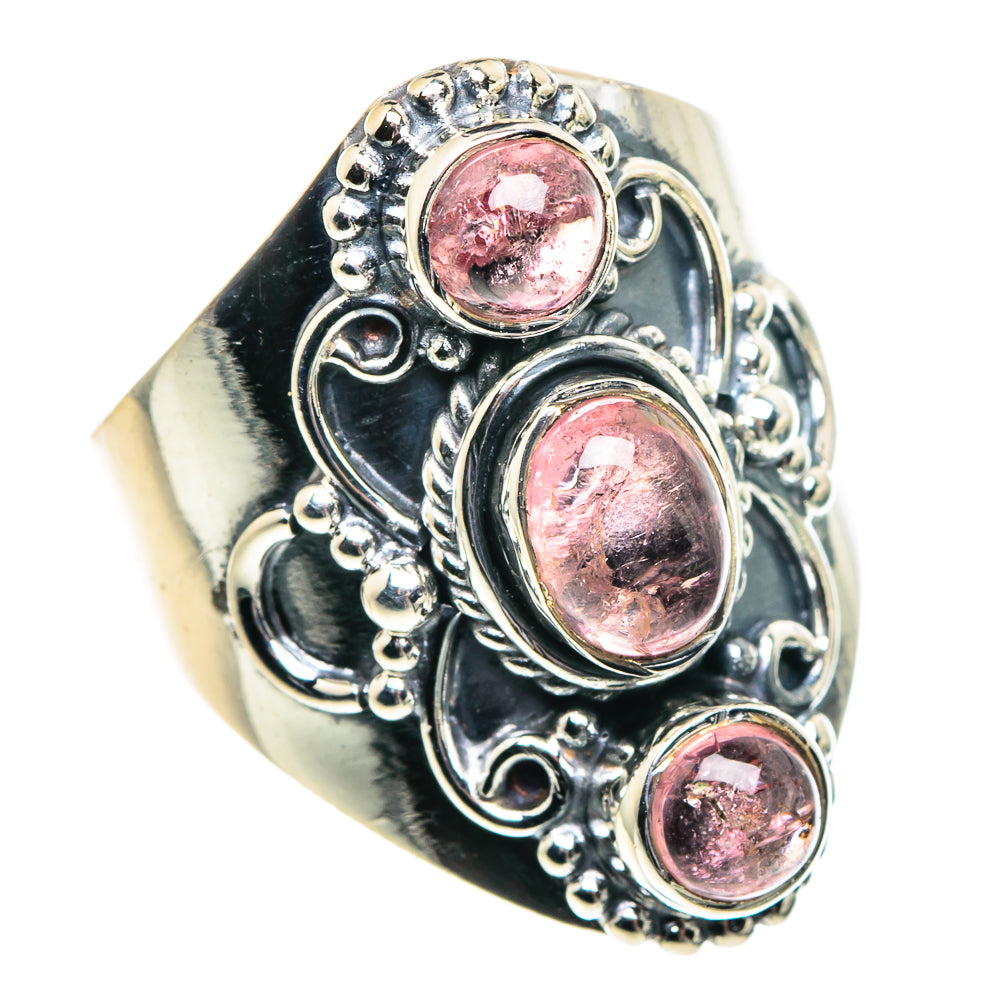 Pink Tourmaline Rings handcrafted by Ana Silver Co - RING91949