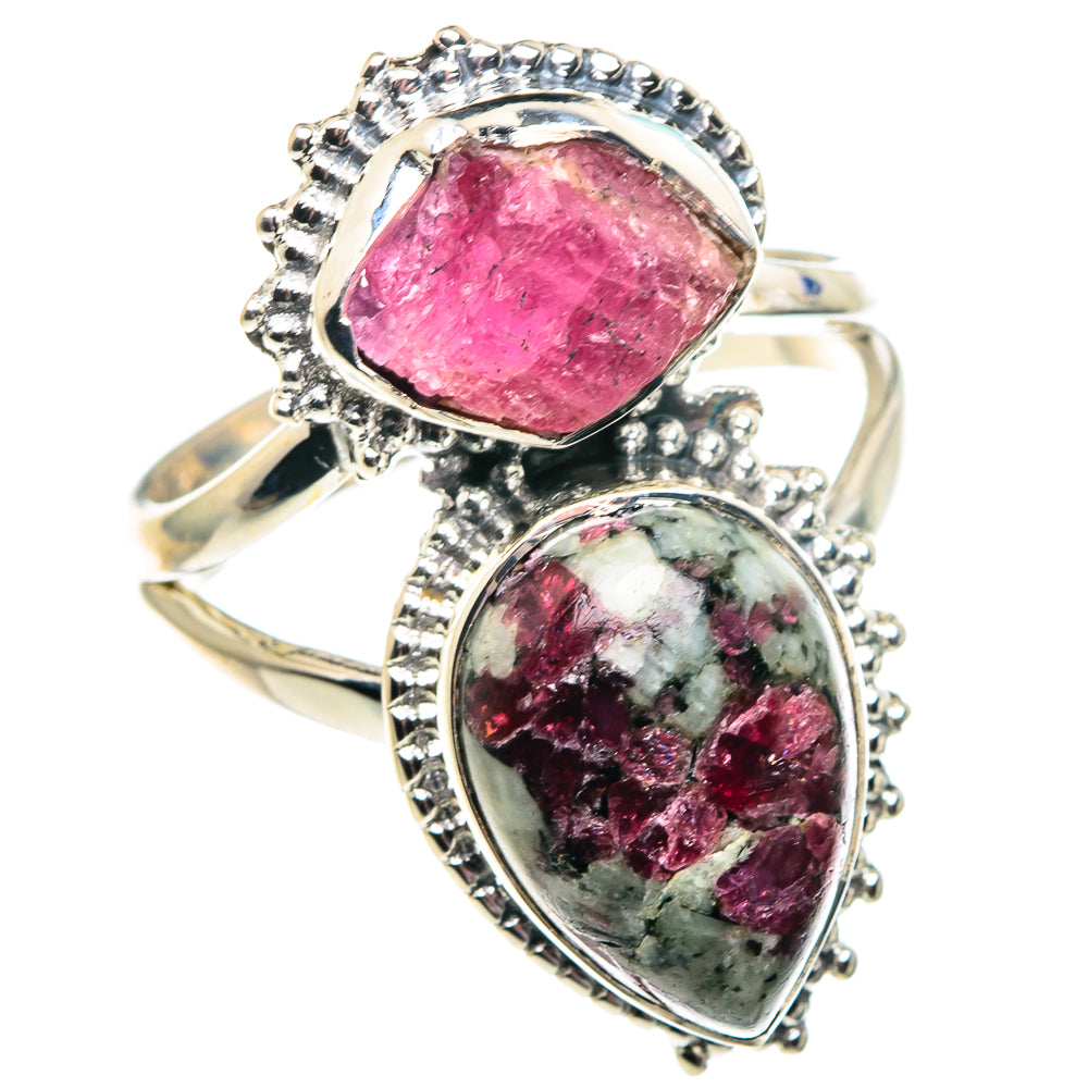 Russian Eudialyte Rings handcrafted by Ana Silver Co - RING91955