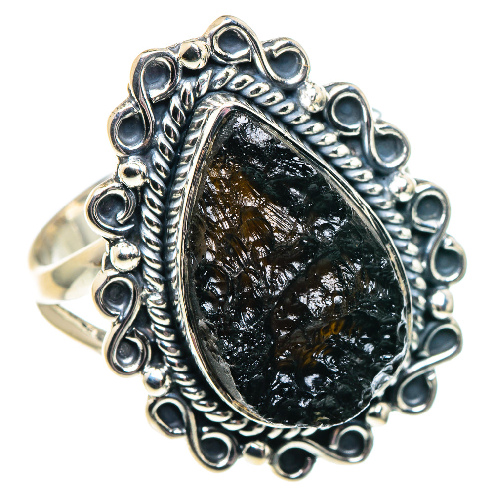 Tektite Rings handcrafted by Ana Silver Co - RING91995 - Photo 2