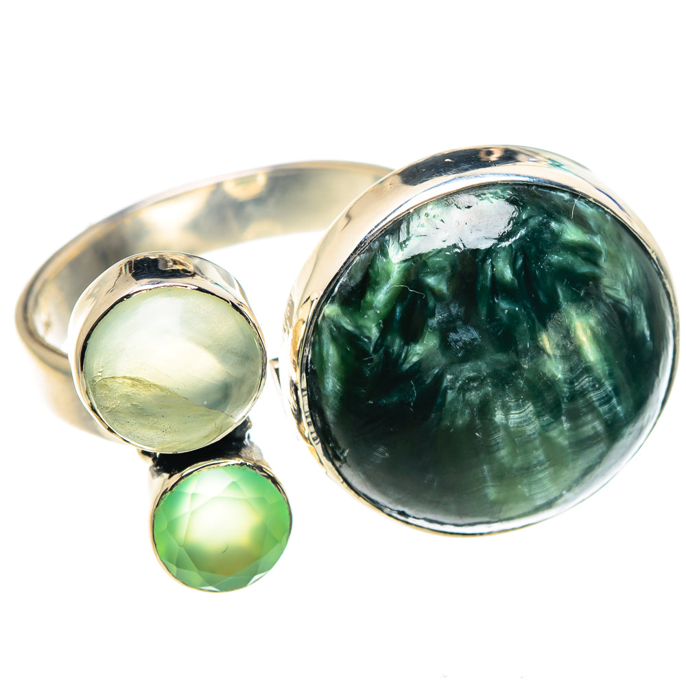 Seraphinite Rings handcrafted by Ana Silver Co - RING92019