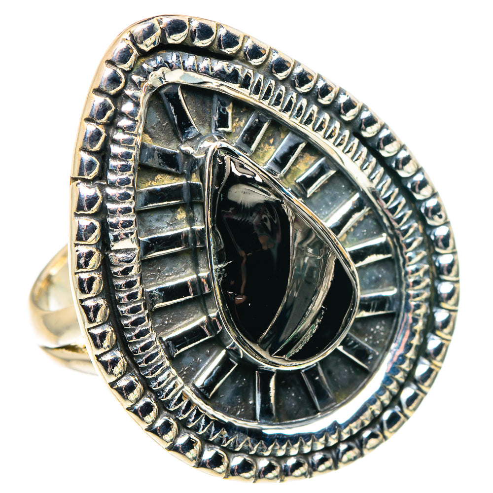 Shungite Rings handcrafted by Ana Silver Co - RING92033 - Photo 2