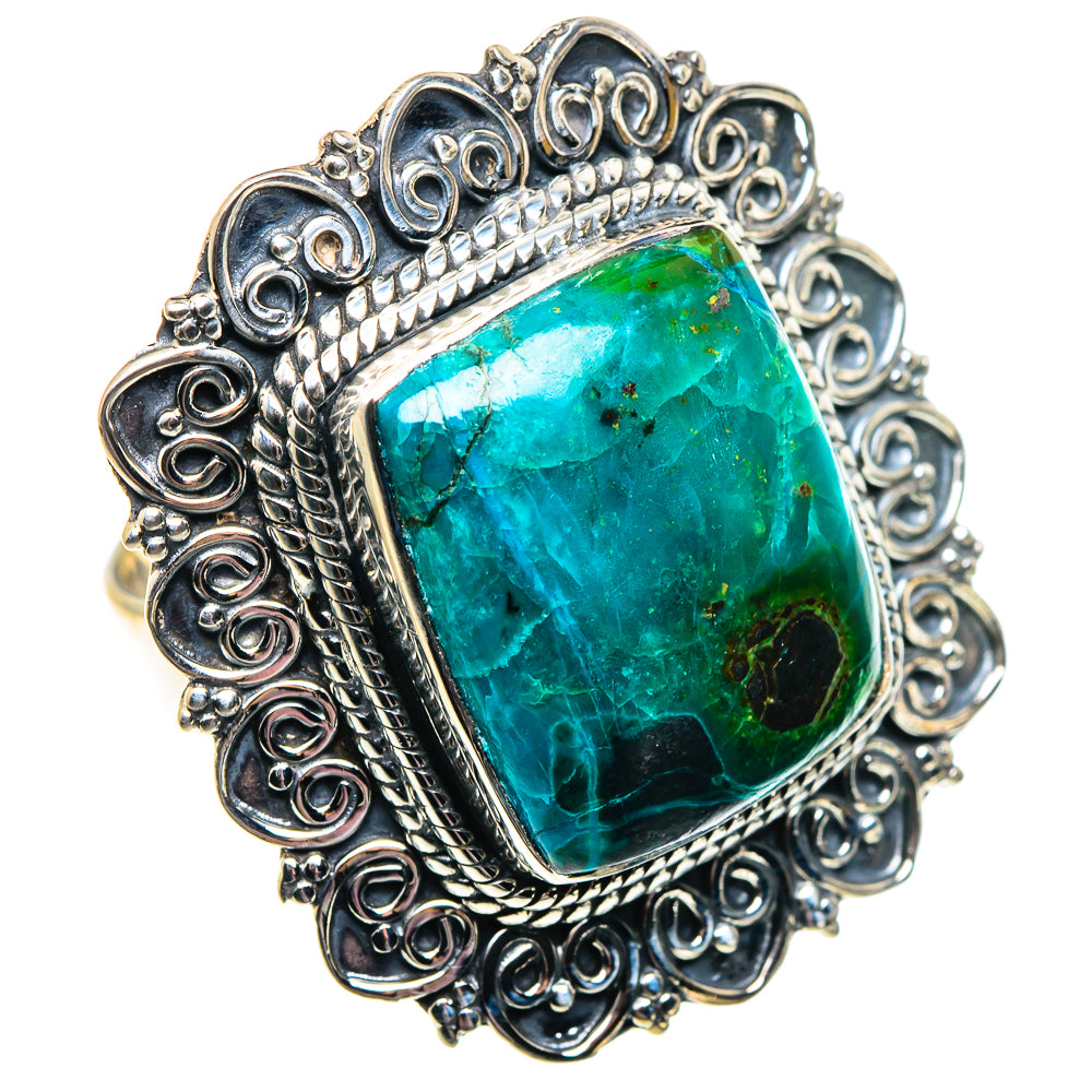 Chrysocolla Rings handcrafted by Ana Silver Co - RING92042
