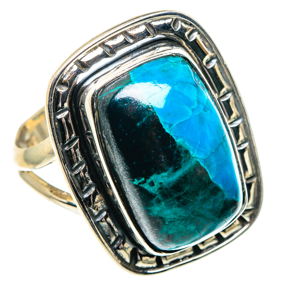 Chrysocolla Rings handcrafted by Ana Silver Co - RING92074