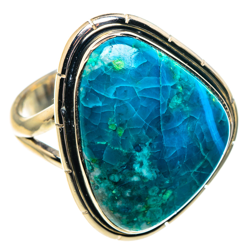 Chrysocolla Rings handcrafted by Ana Silver Co - RING92080