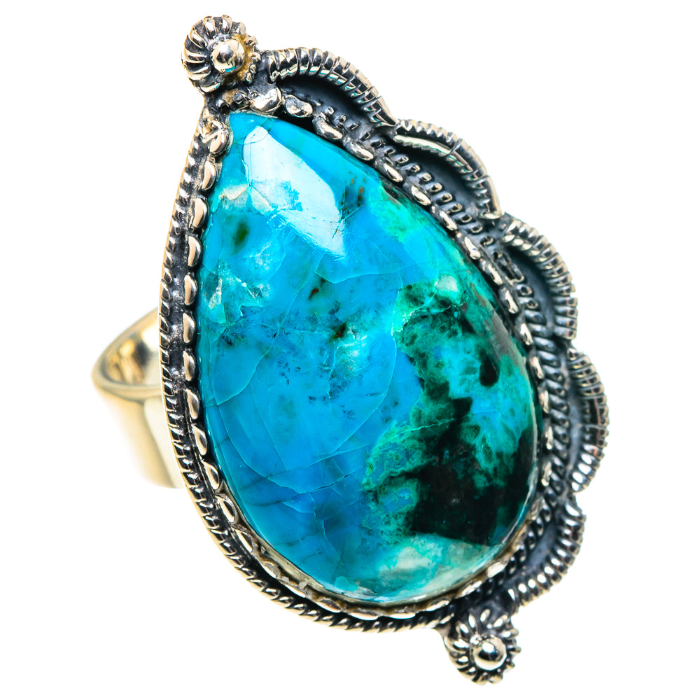 Chrysocolla Rings handcrafted by Ana Silver Co - RING92101