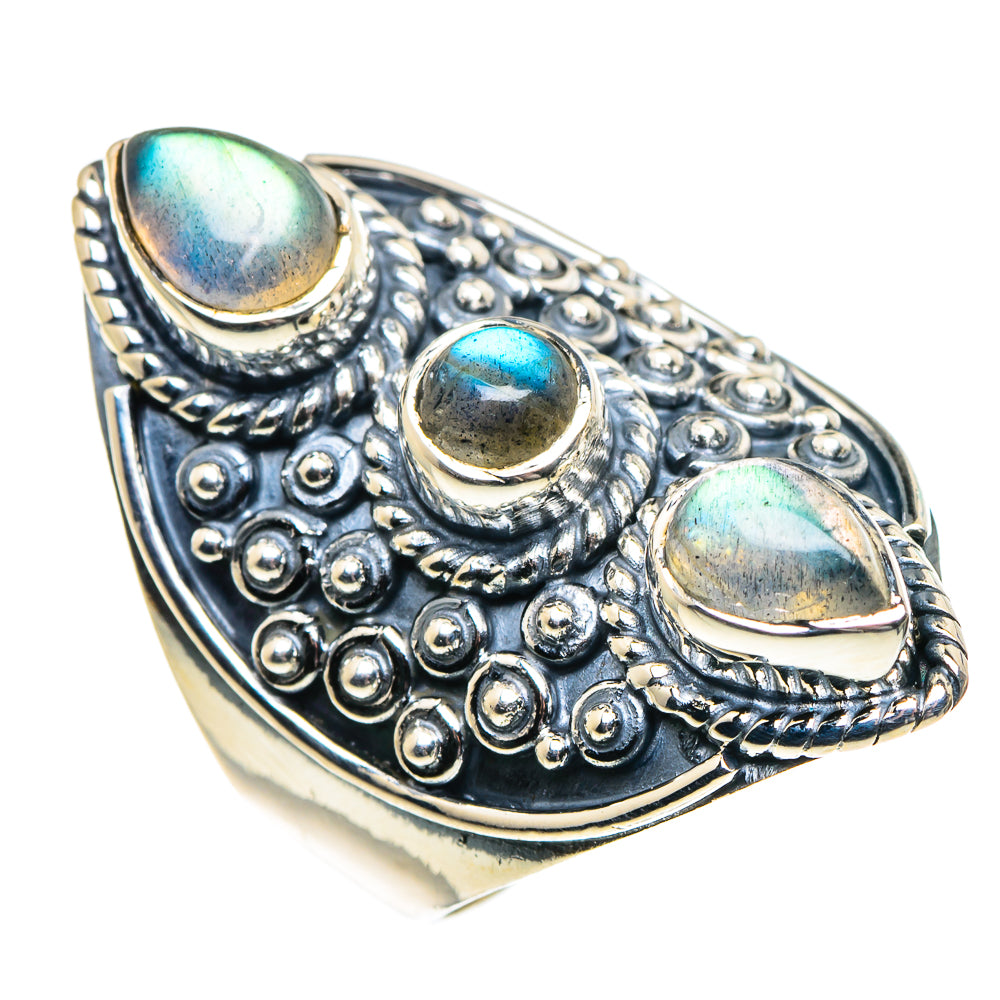 Labradorite Rings handcrafted by Ana Silver Co - RING92120