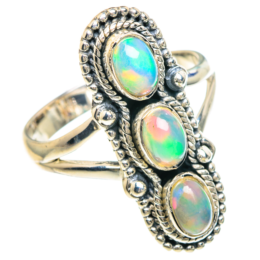 Ethiopian Opal Rings handcrafted by Ana Silver Co - RING92147