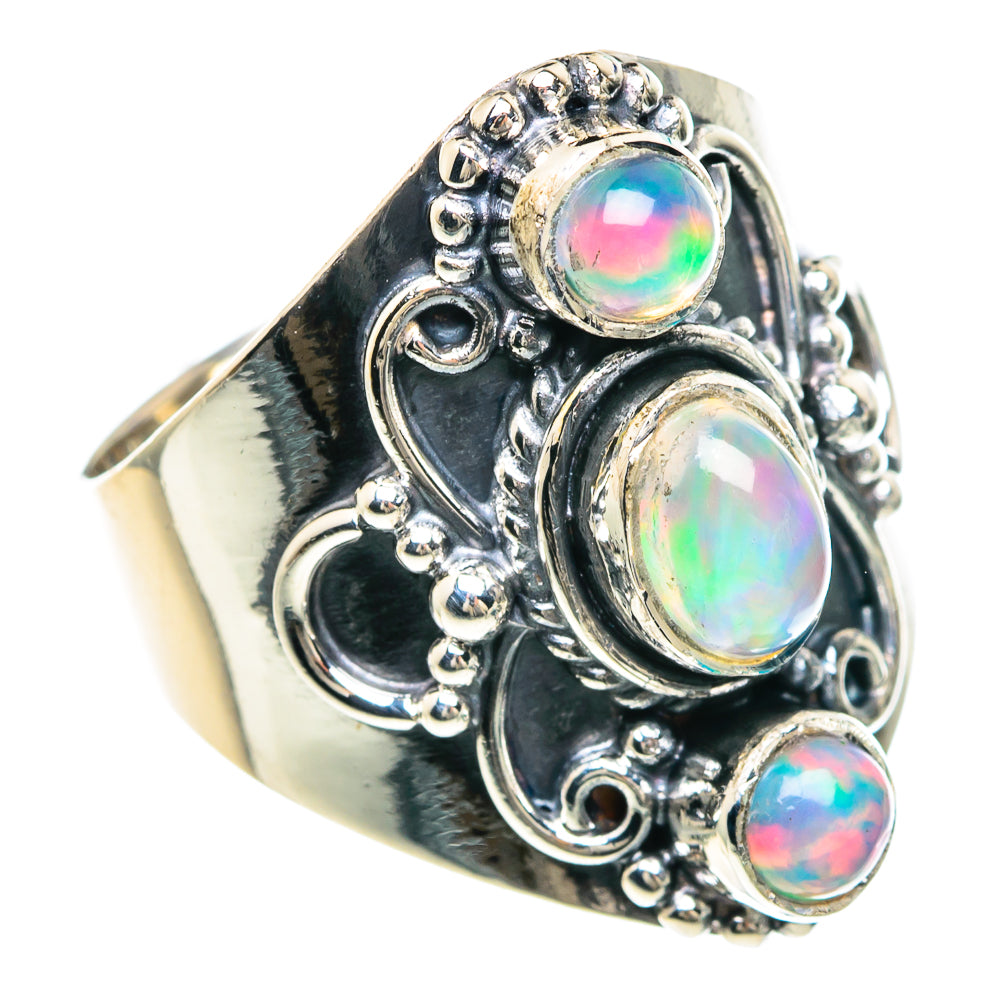Ethiopian Opal Rings handcrafted by Ana Silver Co - RING92148