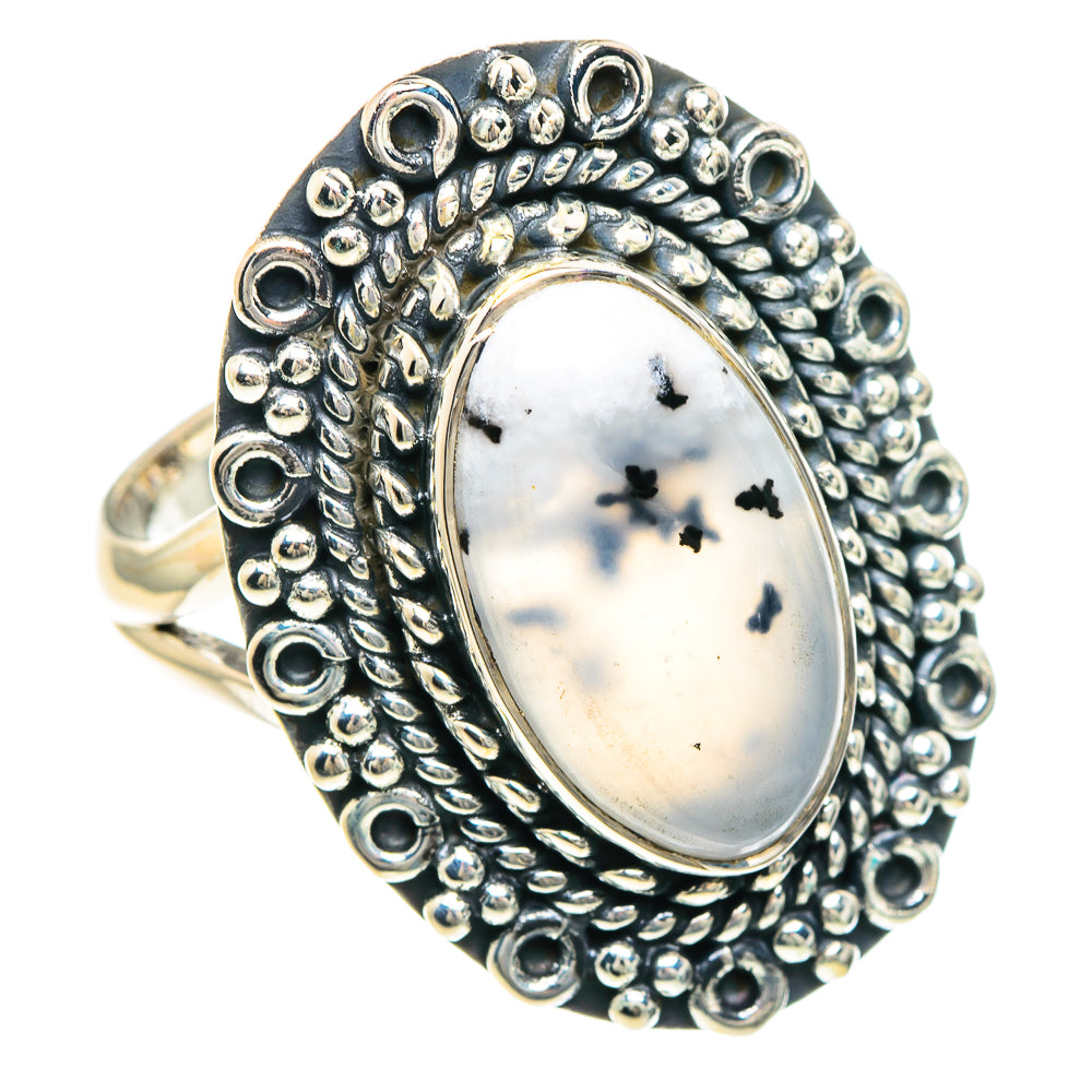 Dendritic Opal Rings handcrafted by Ana Silver Co - RING92191