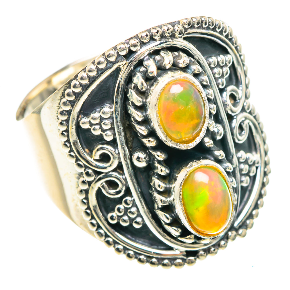 Ethiopian Opal Rings handcrafted by Ana Silver Co - RING92233