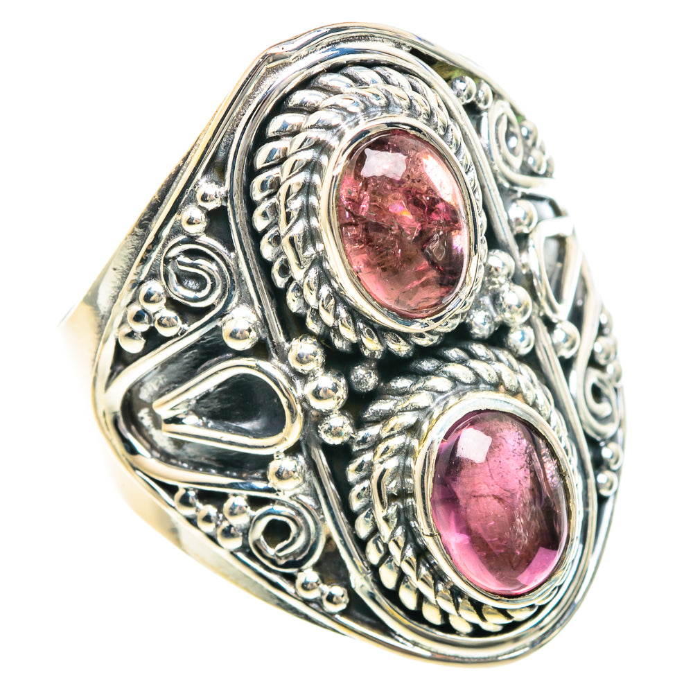 Pink Tourmaline Rings handcrafted by Ana Silver Co - RING92245