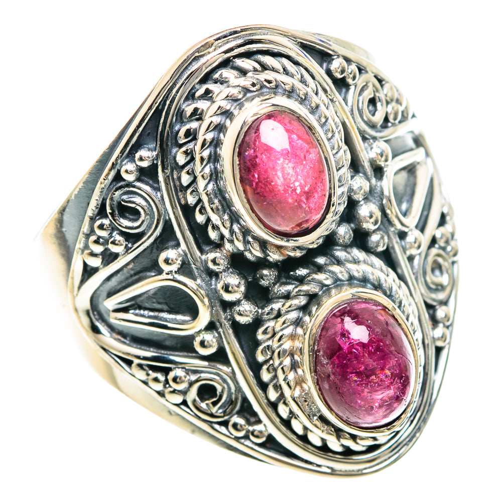 Pink Tourmaline Rings handcrafted by Ana Silver Co - RING92271