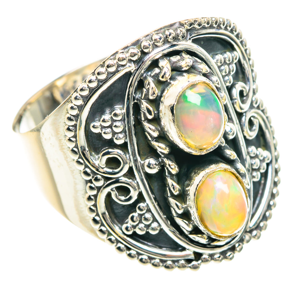 Ethiopian Opal Rings handcrafted by Ana Silver Co - RING92275
