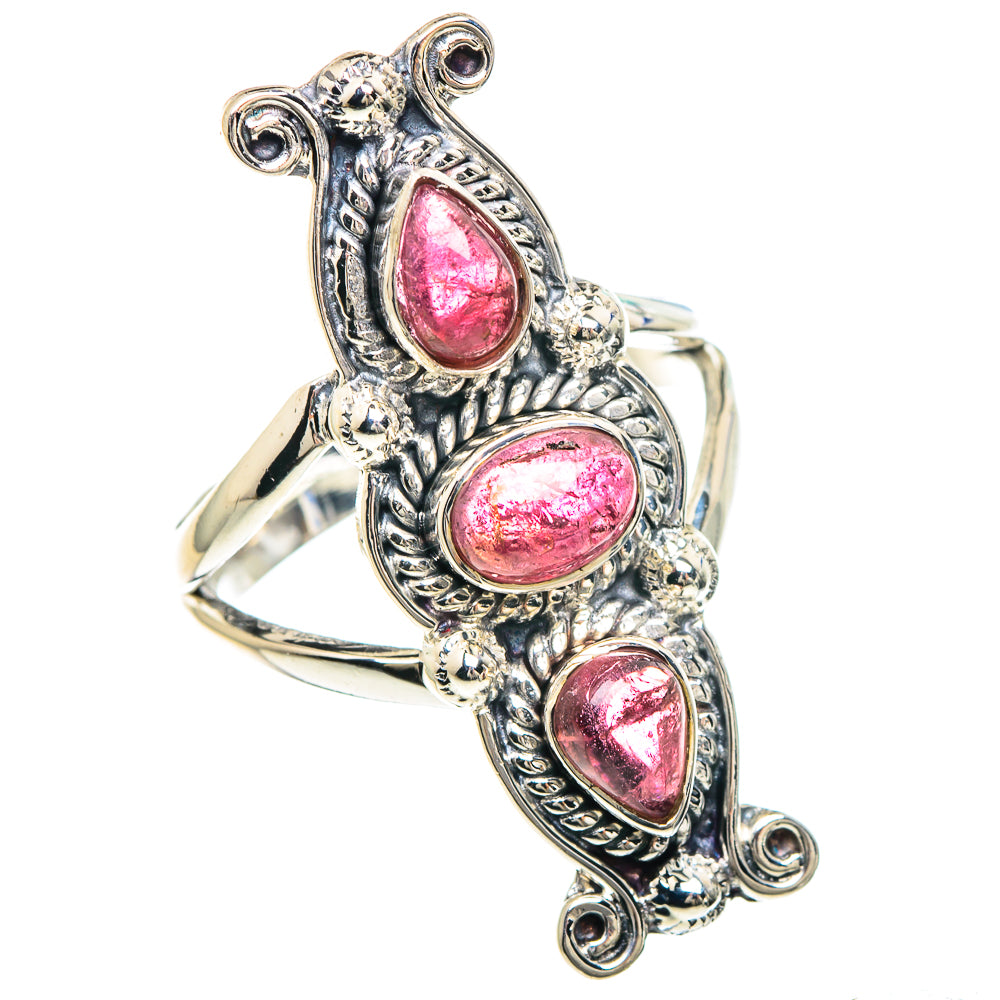 Pink Tourmaline Rings handcrafted by Ana Silver Co - RING92289