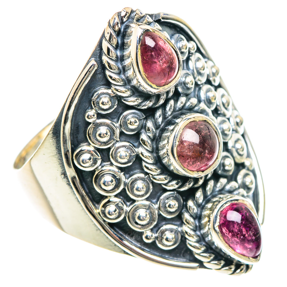 Pink Tourmaline Rings handcrafted by Ana Silver Co - RING92291