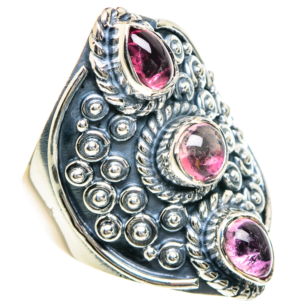 Pink Tourmaline Rings handcrafted by Ana Silver Co - RING92300