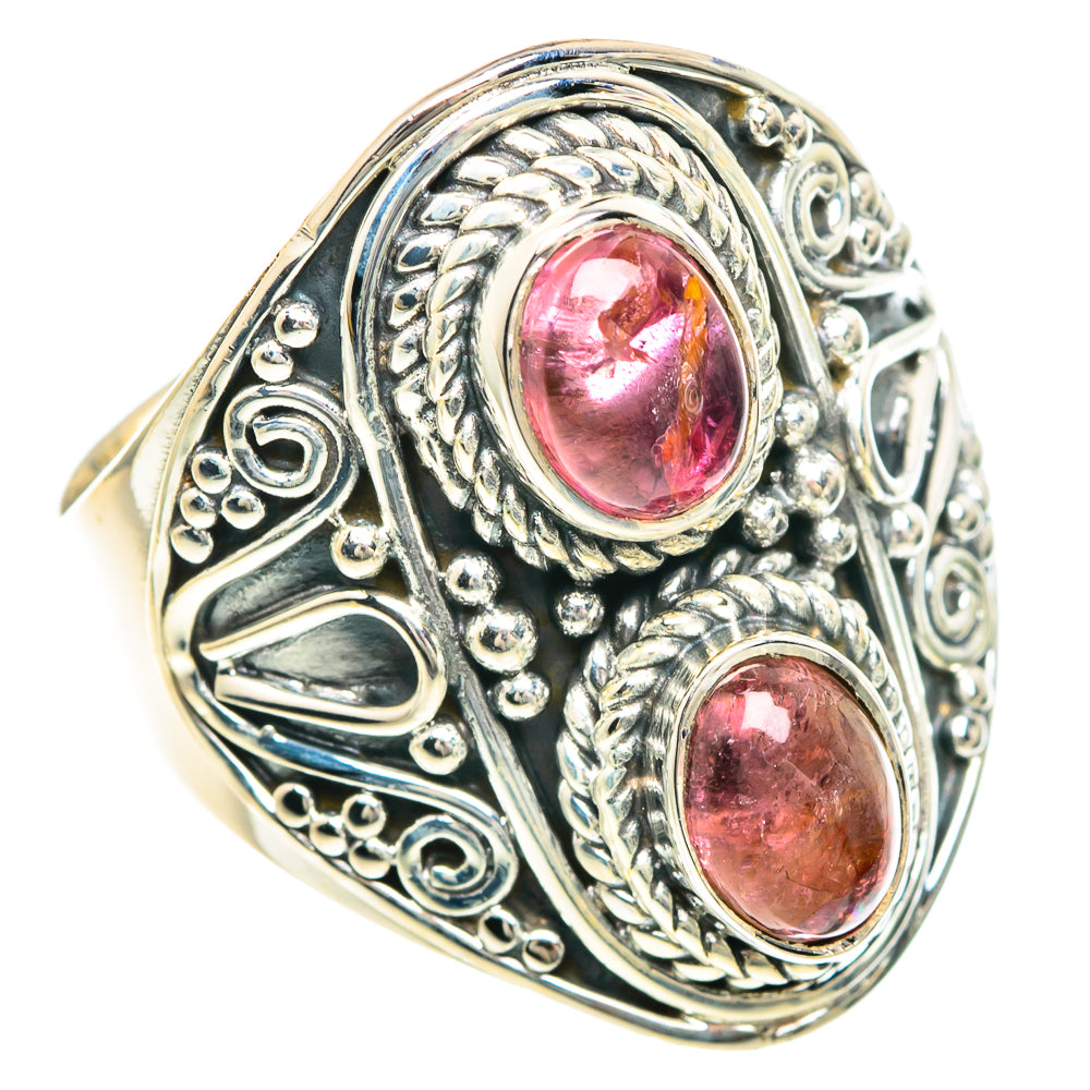 Pink Tourmaline Rings handcrafted by Ana Silver Co - RING92303