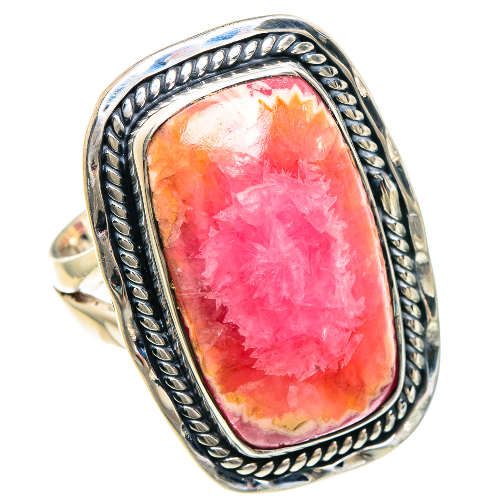 Rhodochrosite Rings handcrafted by Ana Silver Co - RING92304