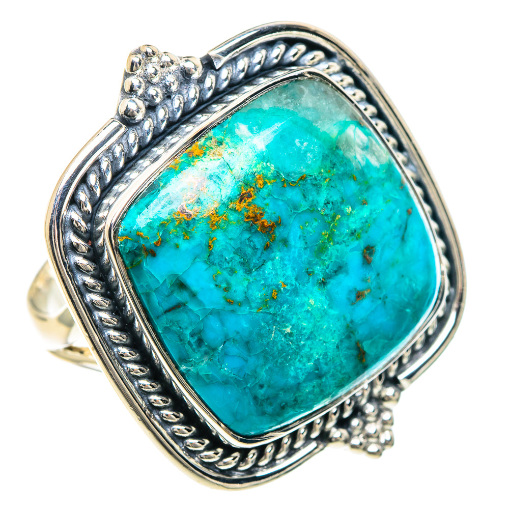 Chrysocolla Rings handcrafted by Ana Silver Co - RING92323
