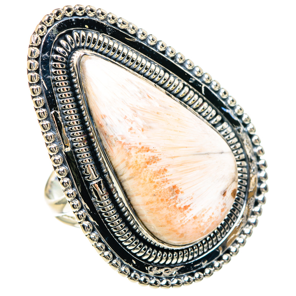 Scolecite Rings handcrafted by Ana Silver Co - RING92372