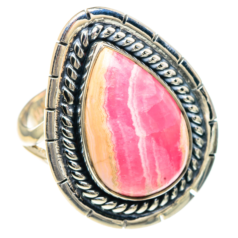 Rhodochrosite Rings handcrafted by Ana Silver Co - RING92373 - Photo 2