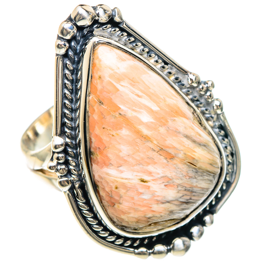 Scolecite Rings handcrafted by Ana Silver Co - RING92404