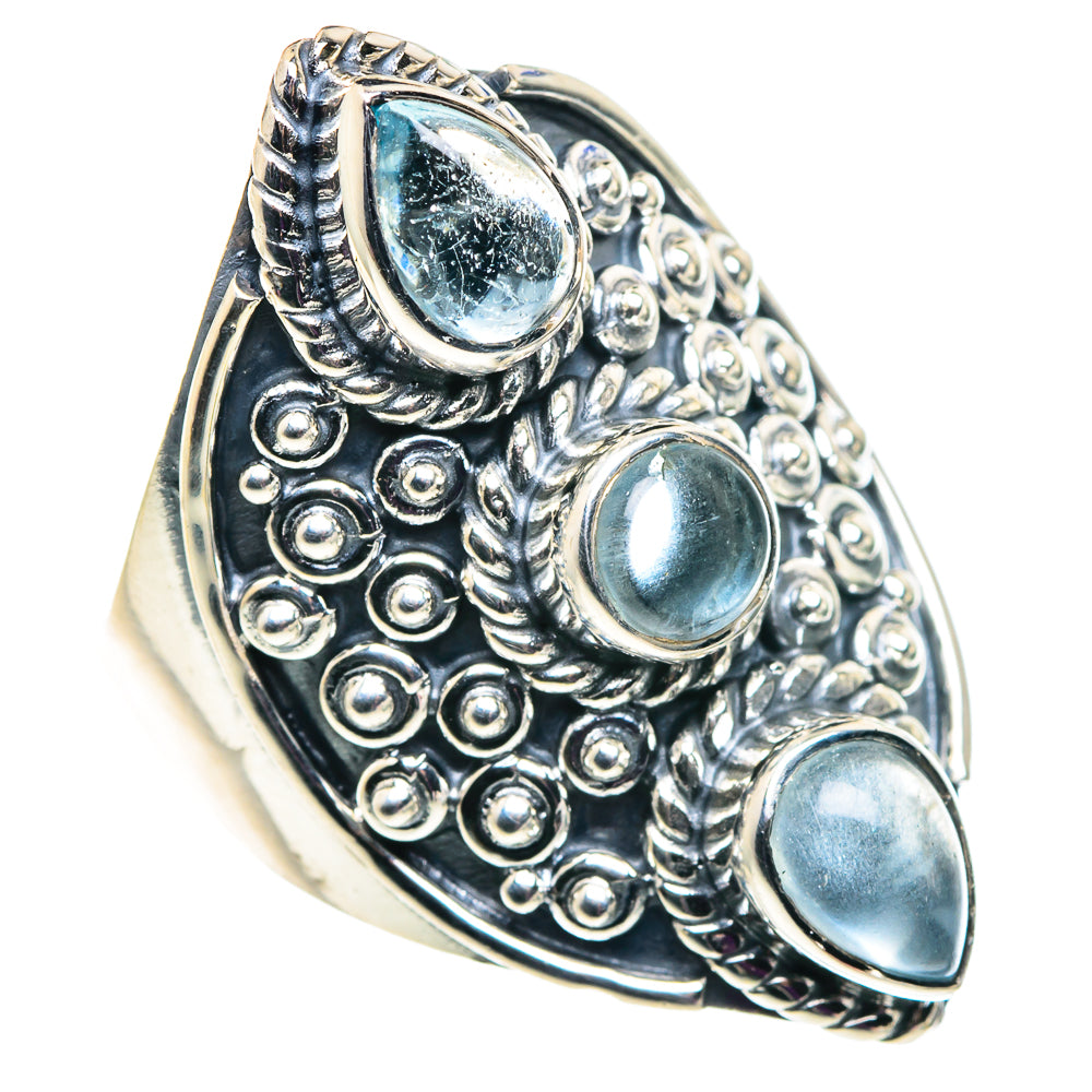 Aquamarine Rings handcrafted by Ana Silver Co - RING92451