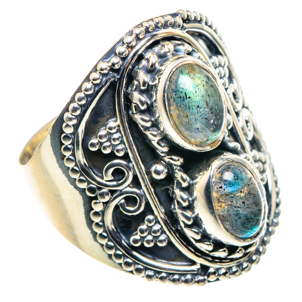 Labradorite Rings handcrafted by Ana Silver Co - RING92507