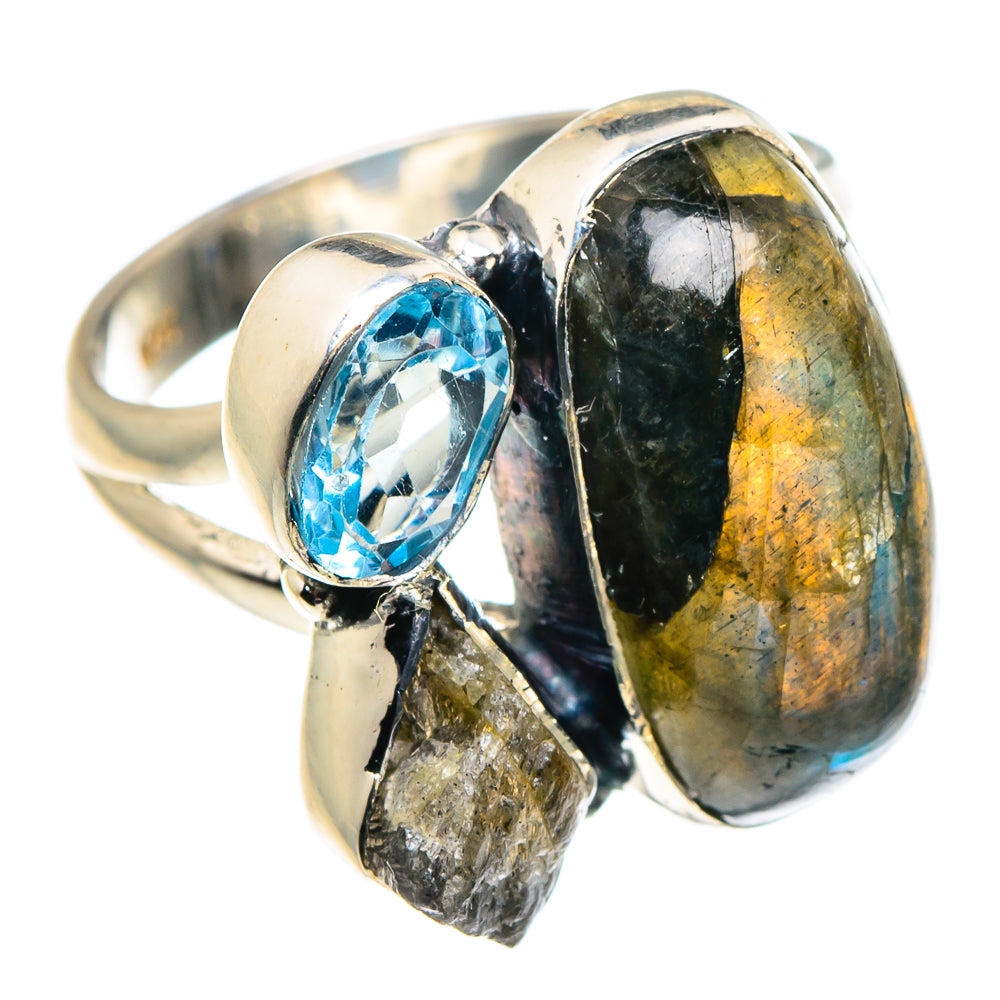 Labradorite Rings handcrafted by Ana Silver Co - RING92519