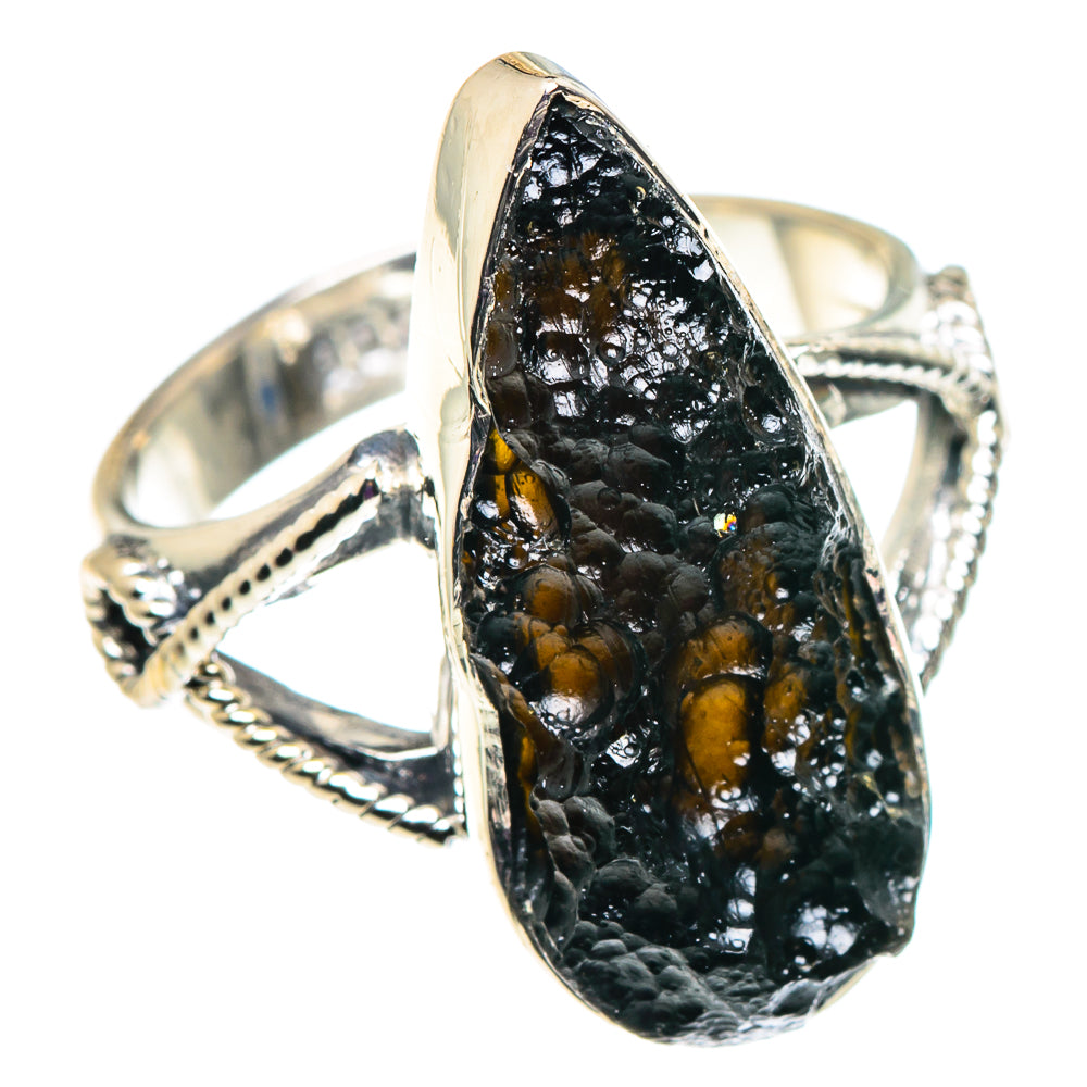 Tektite Rings handcrafted by Ana Silver Co - RING92528