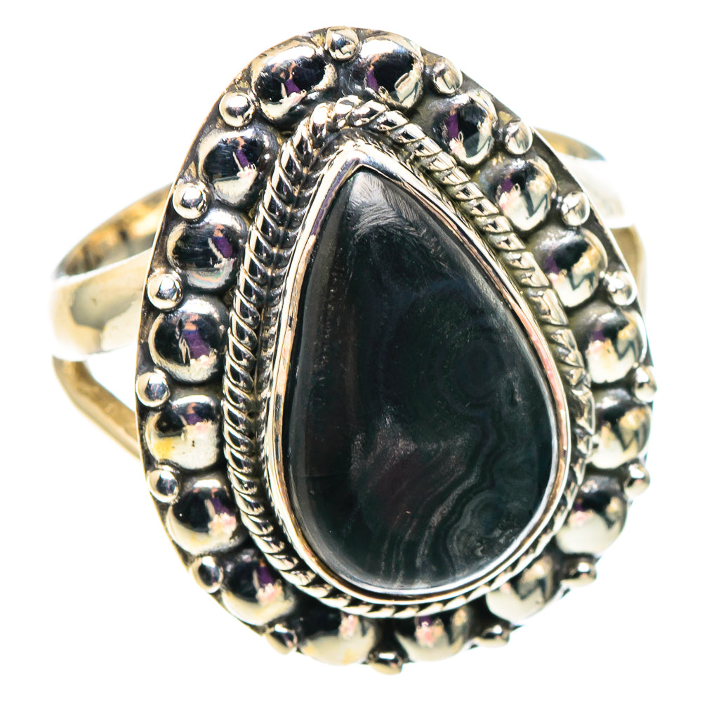 Psilomelane Rings handcrafted by Ana Silver Co - RING92542
