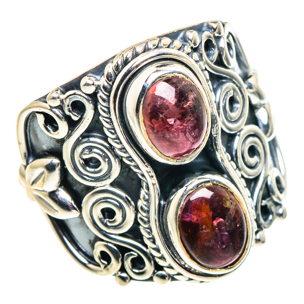 Pink Tourmaline Rings handcrafted by Ana Silver Co - RING92562