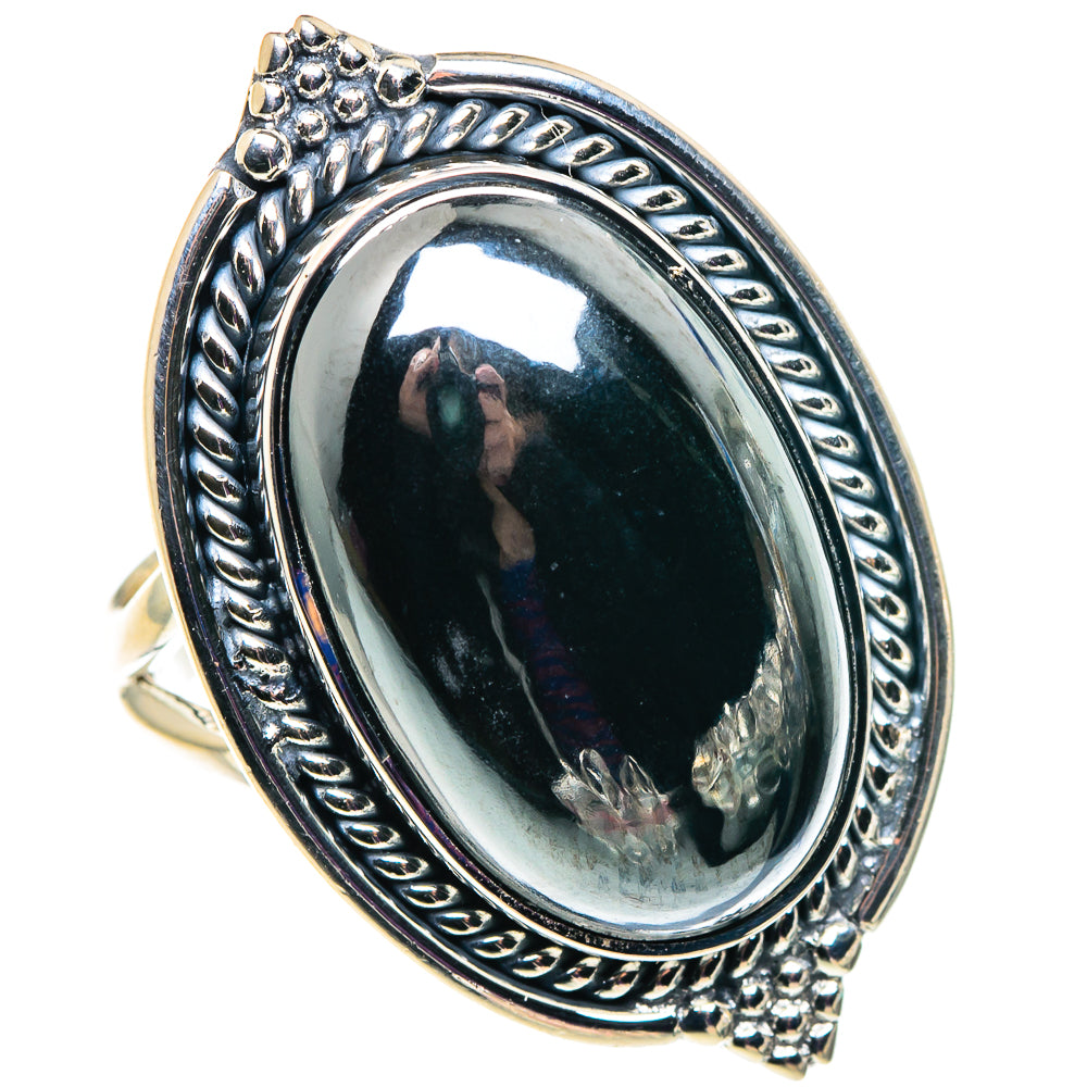 Hematite Rings handcrafted by Ana Silver Co - RING92584