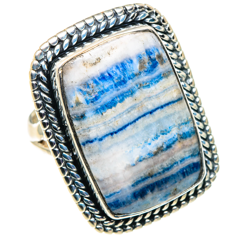 Blue Scheelite Rings handcrafted by Ana Silver Co - RING92588