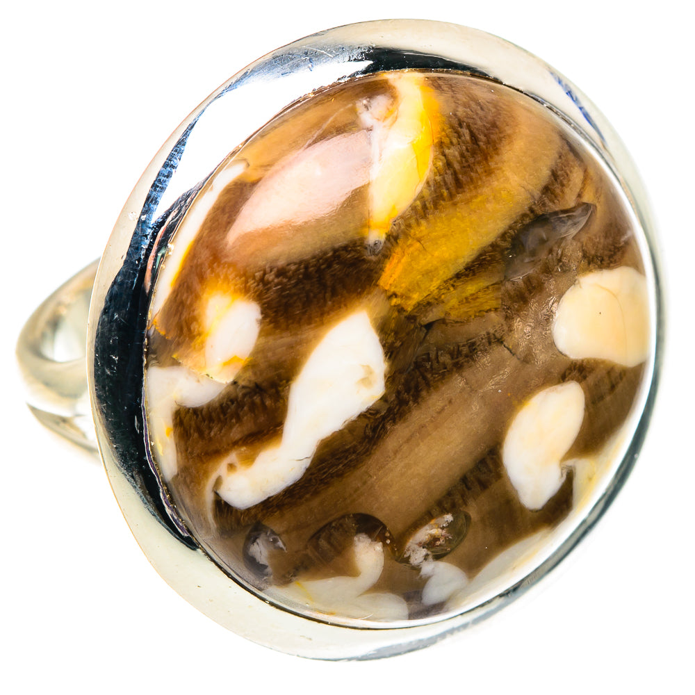 Peanut Wood Jasper Rings handcrafted by Ana Silver Co - RING92638