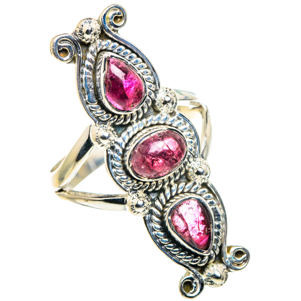 Pink Tourmaline Rings handcrafted by Ana Silver Co - RING92642