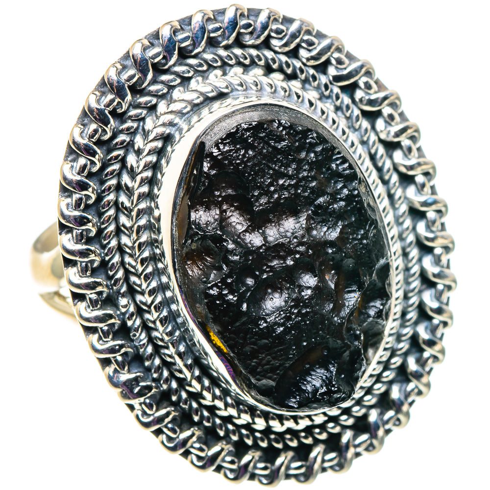 Tektite Rings handcrafted by Ana Silver Co - RING92648 - Photo 2