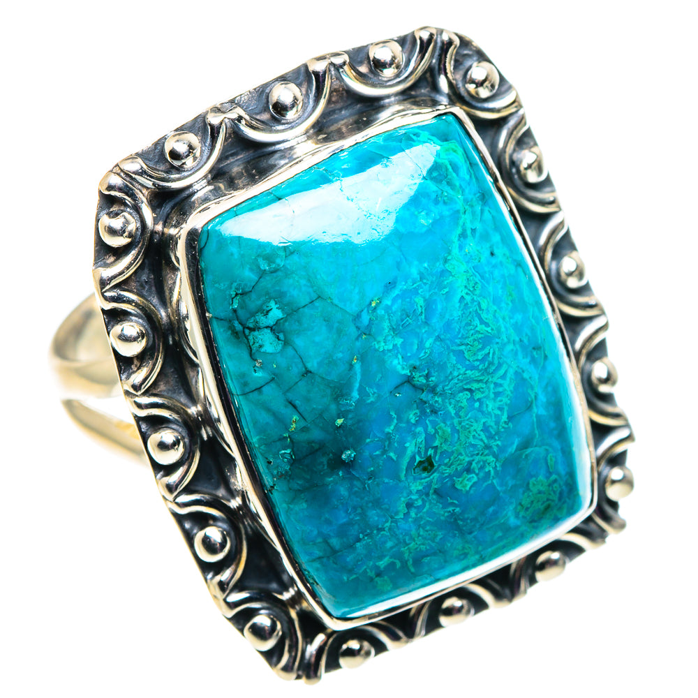 Chrysocolla Rings handcrafted by Ana Silver Co - RING92698