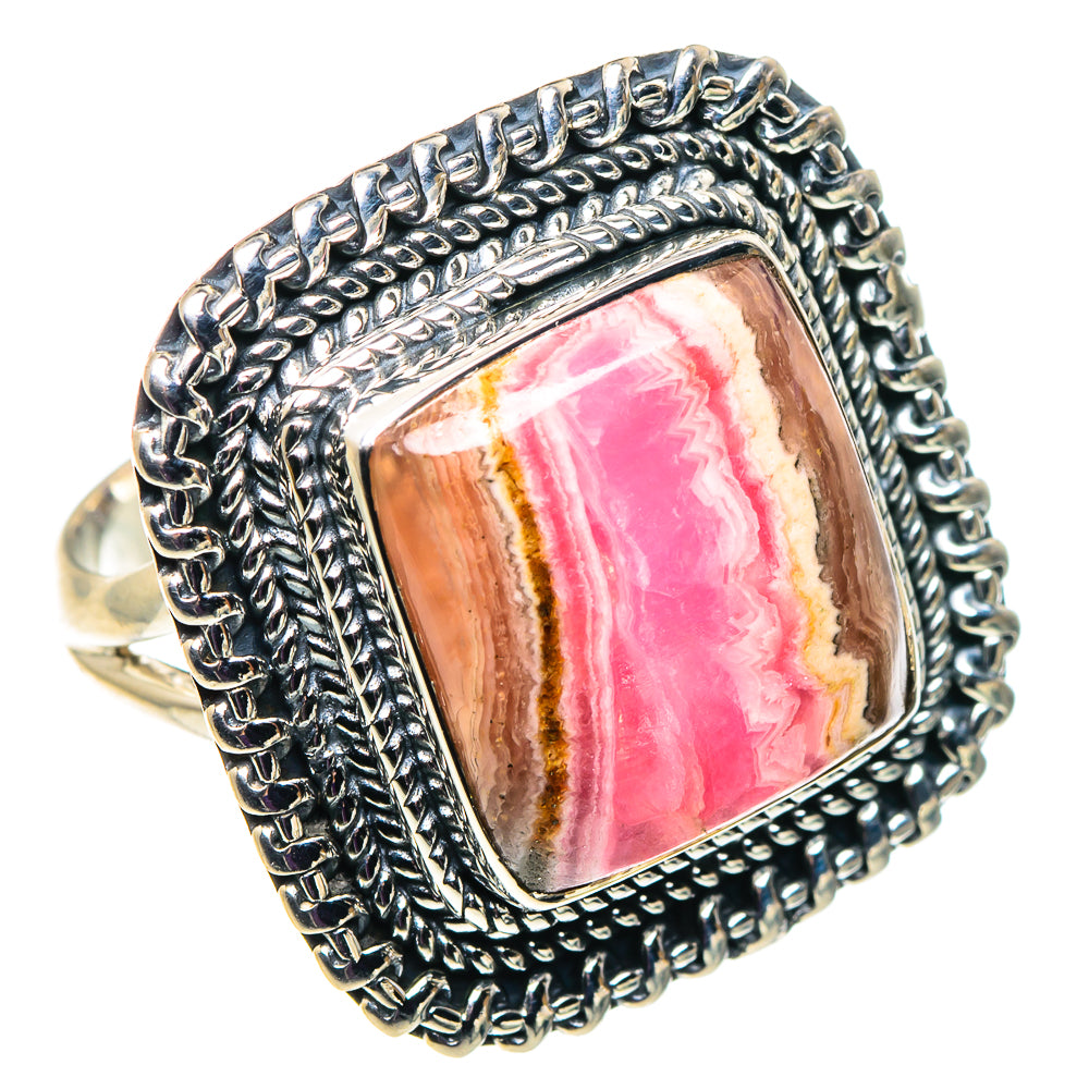 Rhodochrosite Rings handcrafted by Ana Silver Co - RING92710