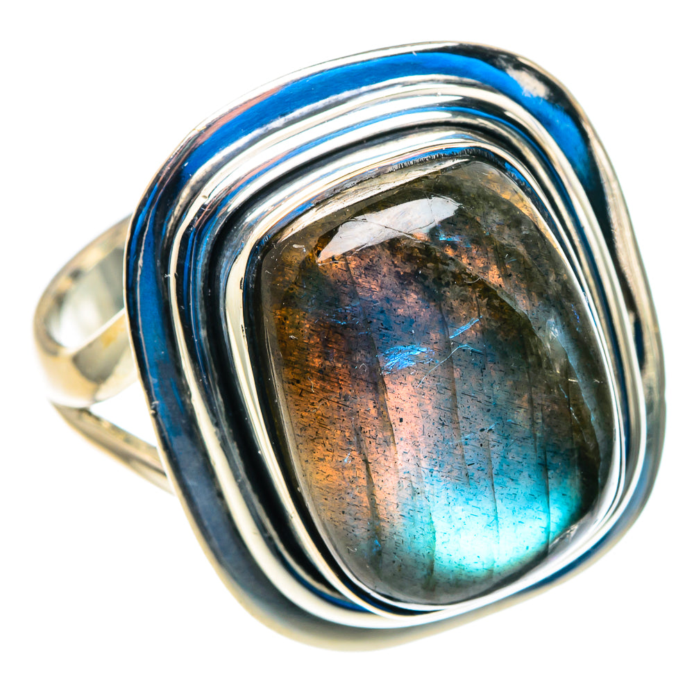 Labradorite Rings handcrafted by Ana Silver Co - RING92747