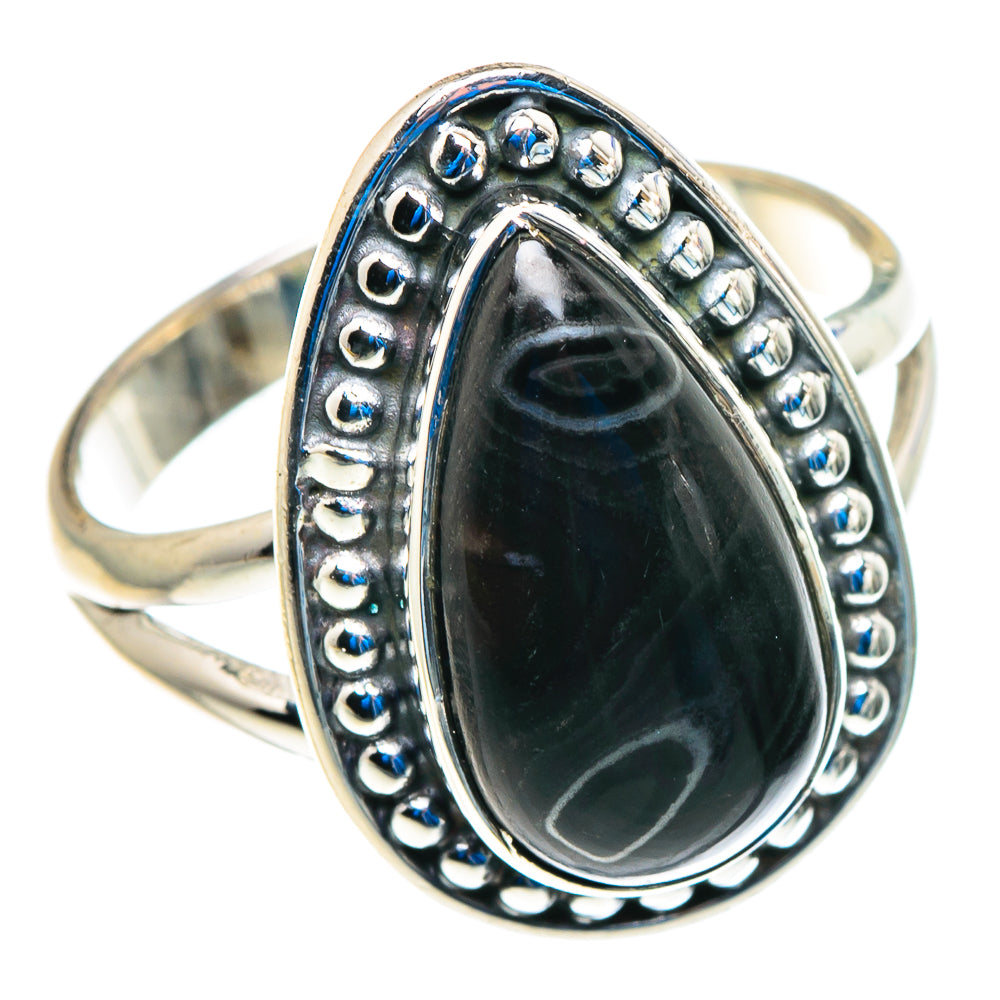 Psilomelane Rings handcrafted by Ana Silver Co - RING92763 - Photo 2