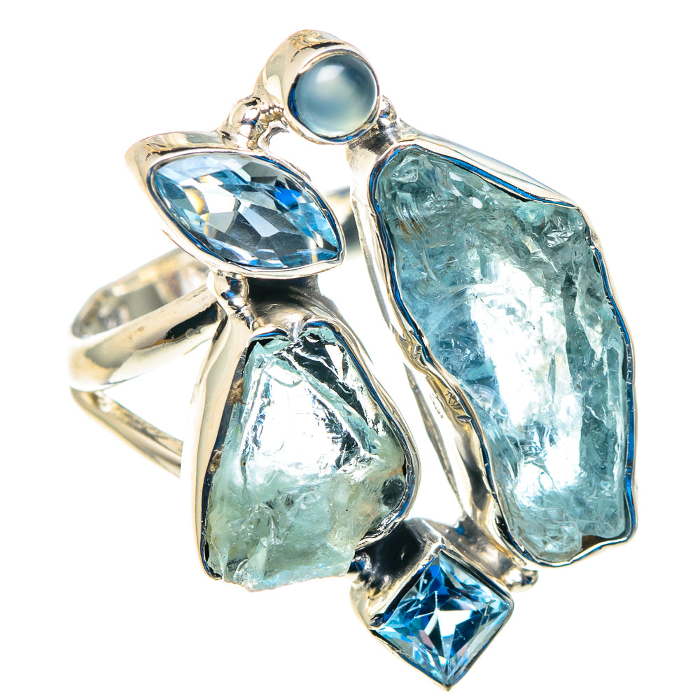 Aquamarine Rings handcrafted by Ana Silver Co - RING92773
