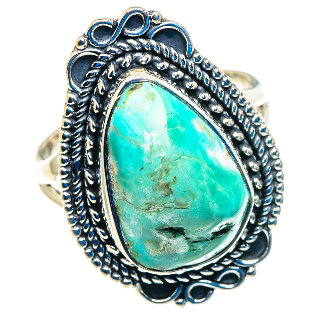 Tibetan Turquoise Rings handcrafted by Ana Silver Co - RING92791
